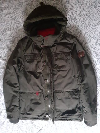 Parka Valecuatro con capucha verde talla L