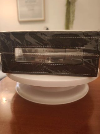 Caja para 8 relojes negra y beige