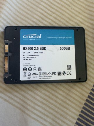 SSD Crucial BX500 500GB SATA 6Gb/s