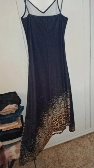 Vestido largo estampado