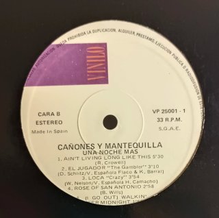 DISCO VINILO CAÑONES & MANTEQUILLA