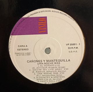 DISCO VINILO CAÑONES & MANTEQUILLA