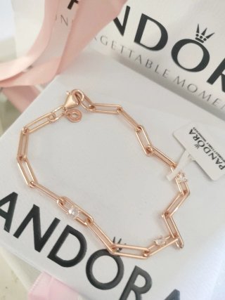 Pulsera Pandora Oro Rosa Chapado