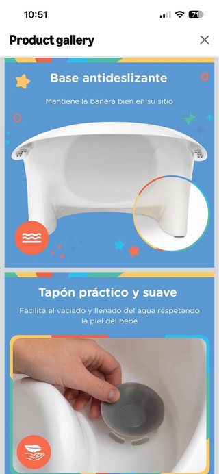 Nuby bañera para bebé