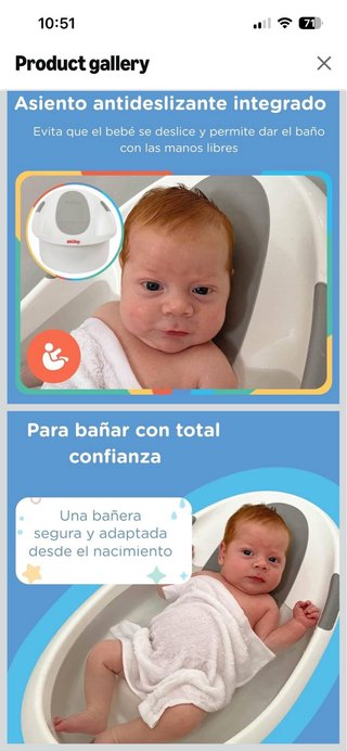 Nuby bañera para bebé