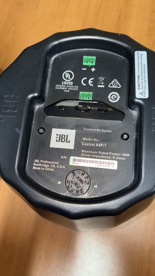 2 Altavoces JBL Colgantes Negros