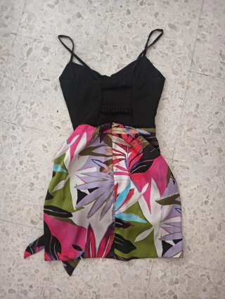 Vestido ZARA corto verano estampado