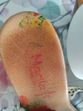 Sandalias blancas mujer