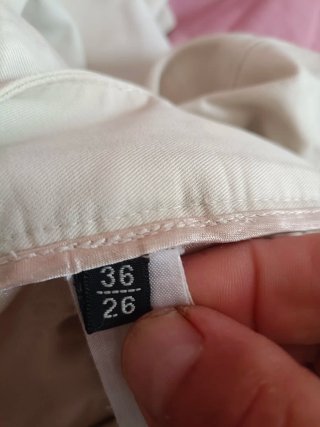 Pantalones vestir Massimo Dutti beige mujer