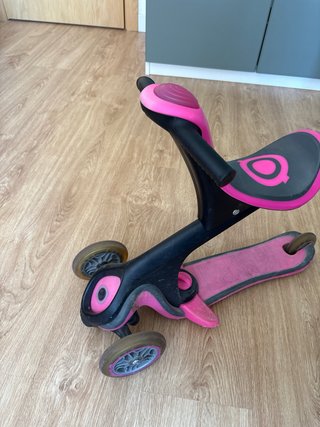 Patinete 3 ruedas bebé rosa