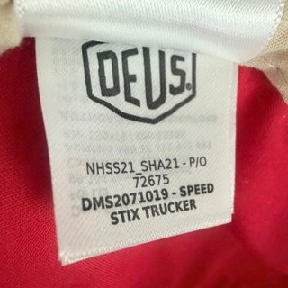 Gorra Deus Ex Machina Speed Stix Roja