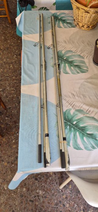 Cañas de pescar y carretes