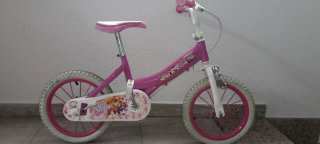 Bicicleta infantil rosa Paw Patrol Skye