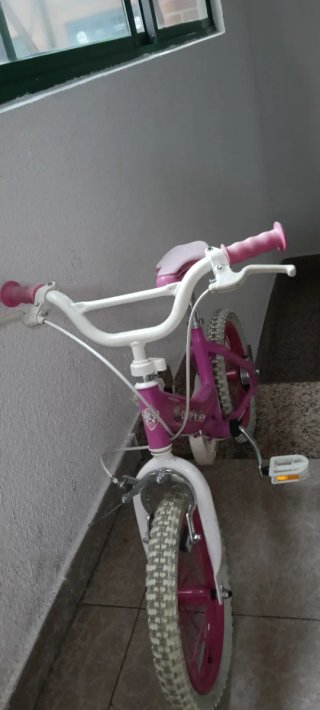 Bicicleta infantil rosa Paw Patrol Skye