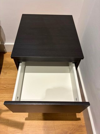 Due Comodini Ikea Kullen a 2 cassetti nero-marrone.