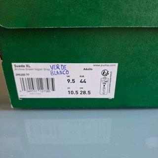 Puma Suede XL Verde y Blanco