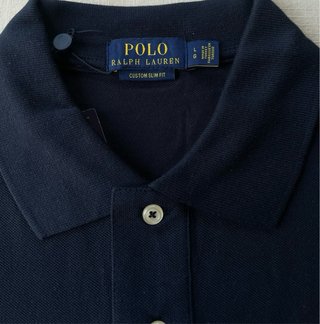 Polo Ralph Lauren Azul Oscuro Talla L Logo Red
