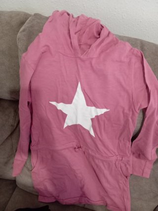 Camisa niña rosa con estrella blanca