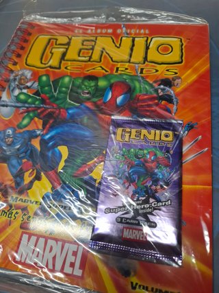 Álbum Genio Cards Marvel Bizak Nuevo