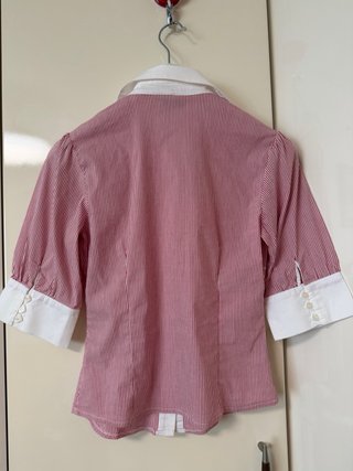 Blusa Mees Rayas Rojas y Blancas