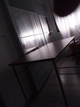 Escritorio Ikea Madera y Metal