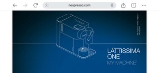 Cafetera Cápsulas Nespresso Delonghi Lattissima 1