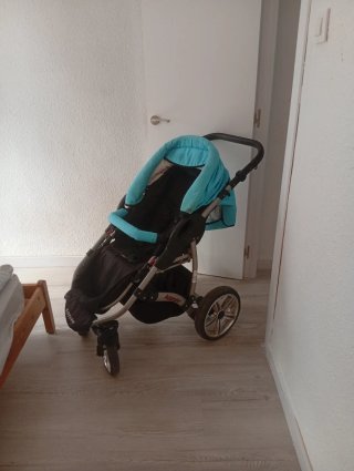 Carrito de bebé 2 piezas azul