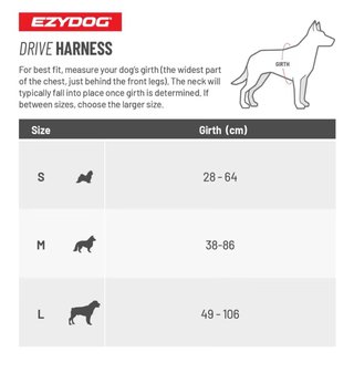 Arnés EzyDog Drive Talla L Homologado Coche