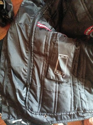 Chaqueta Moto Touring Negra con protecciones.