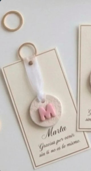 Llaveros Boda Iniciales + tarjetón nombre