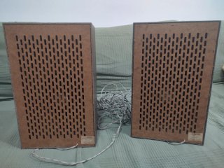 Centro Musical Philips 902 del 78 y sus altavoces