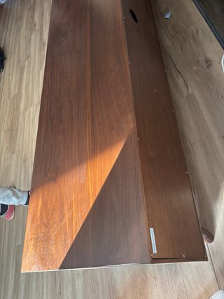 Mesa TV madera oscura