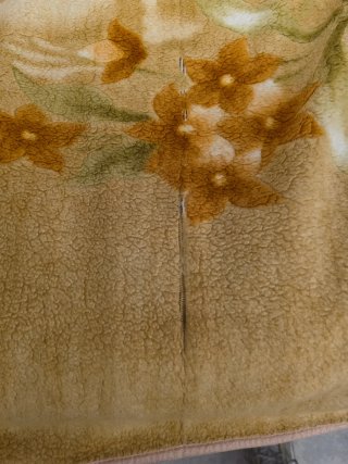 Manta individual con estampado floral