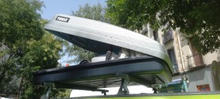 Cofre techo Thule apertura trasera para furgoneta