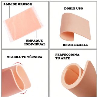 9 Pieles Sintéticas Tatuaje 3mm