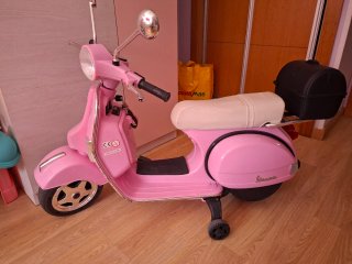 Moto eléctrica infantil rosa