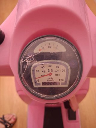 Moto eléctrica infantil rosa