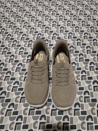 Skechers Beige/Oro Scarpe Sportive Donna