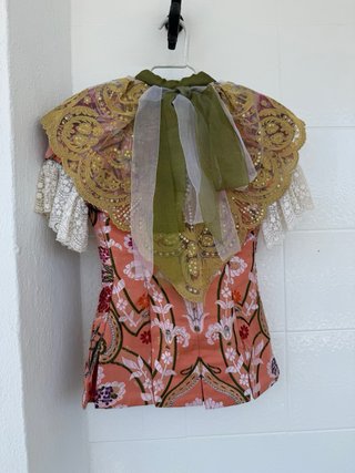 Traje Fallera Salmón Multicolor