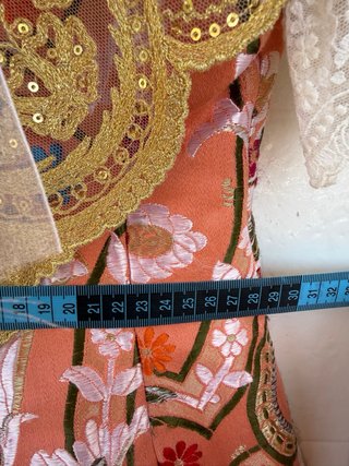 Traje Fallera Salmón Multicolor