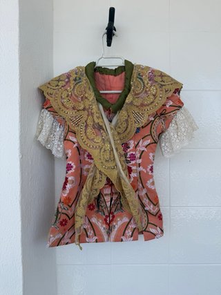 Traje Fallera Salmón Multicolor