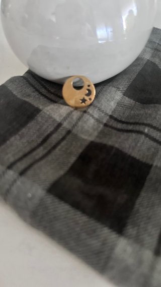 Colgante oro luna y estrellas