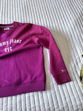 Sudadera Tommy Jeans burdeos