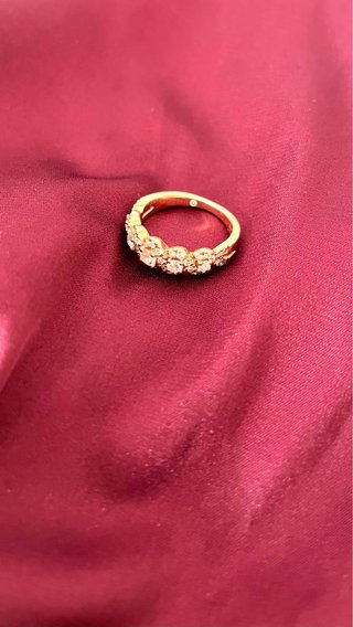 Anillo Oro Rosa 14K Diamantes 3/4ct