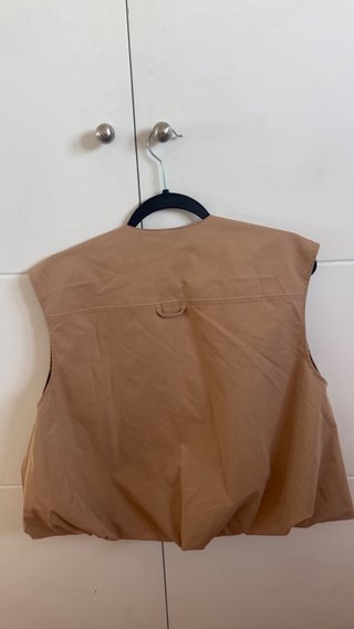 Chaleco bomber beige talla S