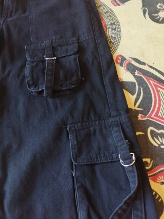 Pantalón cargo ancho mujer negro