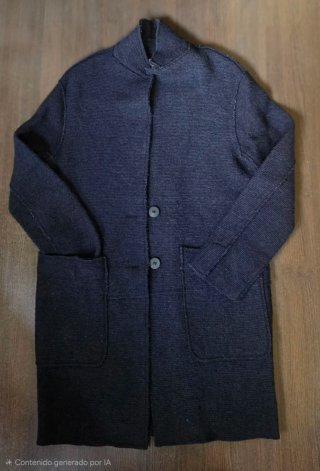 Abrigo punto Zara azul marino talla XS