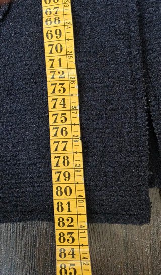 Abrigo punto Zara azul marino talla XS