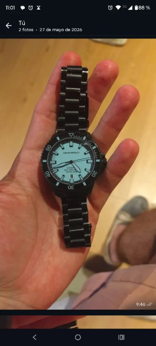 Reloj Emporio Armani Sea Explorer Negro/Azul