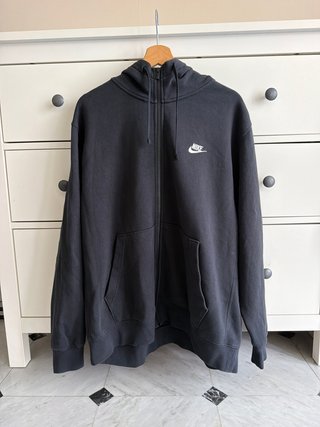 Felpa con cappuccio nera Nike taglia XL